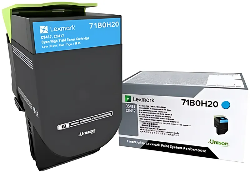 Lexmark 71B0H20 Toner-Kit cyan, 3.500 Seiten ISO/IEC 19752