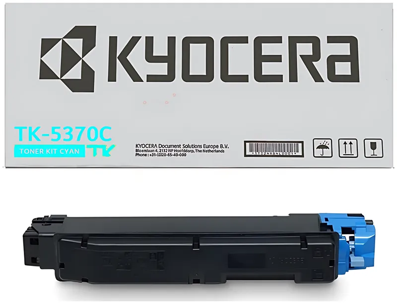 Kyocera 1T02YJCNL0/TK-5370C Toner-Kit cyan, 5.000 Seiten ISO/IEC 19752