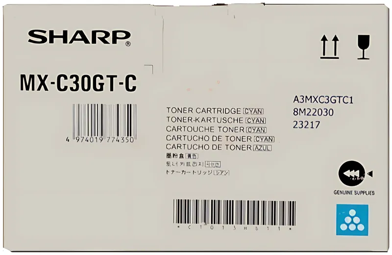 Sharp MXC-30GTC Toner-Kit cyan, 6.000 Seiten ISO/IEC 19752