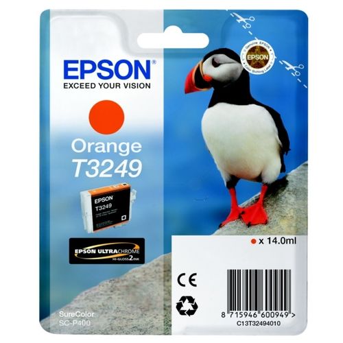 Epson C13T32494010/T3249 Tintenpatrone orange, 980 Seiten 14ml