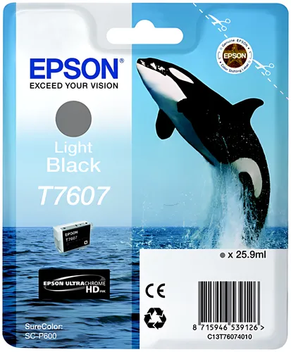 Epson C13T76074010/T7607 Tintenpatrone grau, 1.000 Seiten 25,9ml
