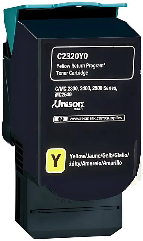 Lexmark C2320Y0 Toner-Kit gelb return program, 1.000 Seiten ISO/IEC 19752