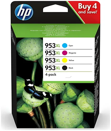 HP 3HZ52AE/953XL Tintenpatrone MultiPack Bk,C,M,Y High-Capacity 42,5ml + 3x18,5ml VE=4
