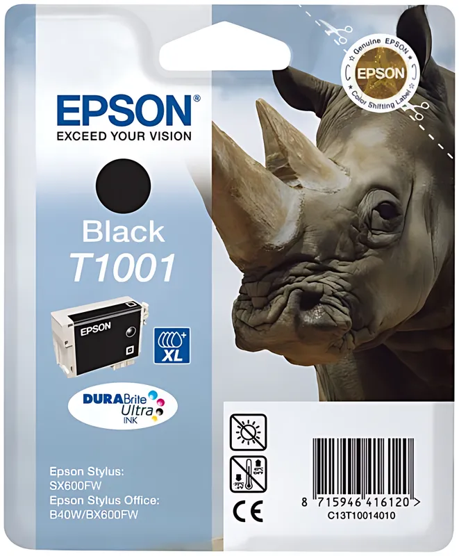 Epson C13T10014010/T1001 Tintenpatrone schwarz, 995 Seiten ISO/IEC 24711 25.9ml