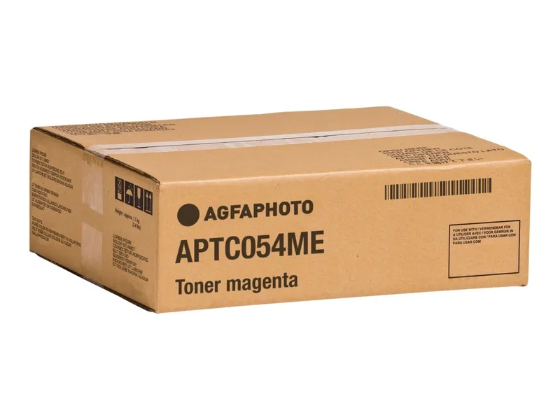 AgfaPhoto APTC054ME Tonerkartusche magenta, 1.300 Seiten 35 Gramm (ersetzt Canon 054)