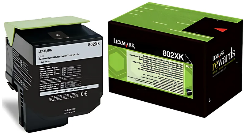 Lexmark 80C2XK0/802XK Toner-Kit schwarz extra High-Capacity return program, 8.000 Seiten ISO/IEC 19798