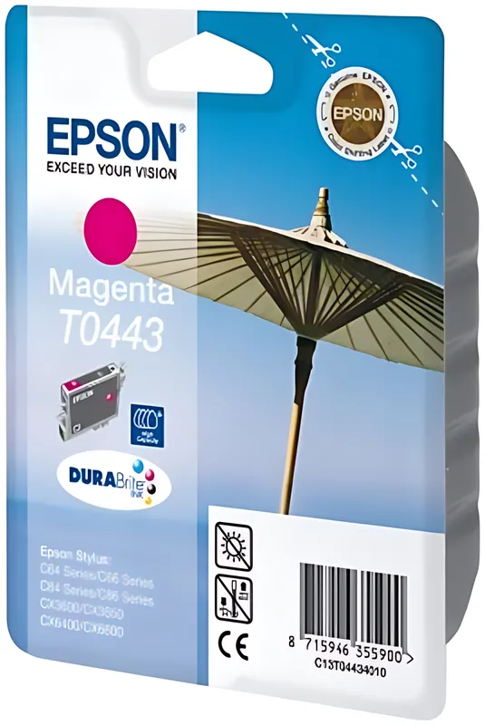 Epson C13T04434010/T0443 Tintenpatrone magenta, 420 Seiten ISO/IEC 24711 13ml