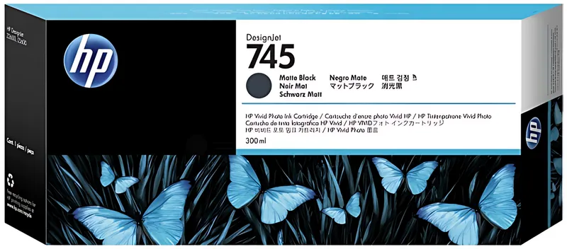 HP 745 F9K05A Matt Schwarz