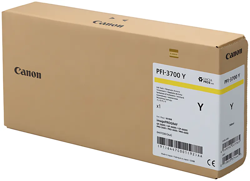Canon 6447C001/PFI-3700Y Tintenpatrone gelb 700ml