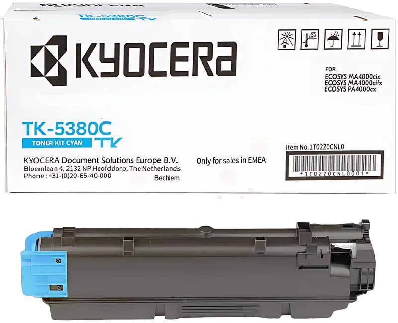 Kyocera 1T02Z0CNL0/TK-5380C Toner-Kit cyan, 10.000 Seiten ISO/IEC 19752