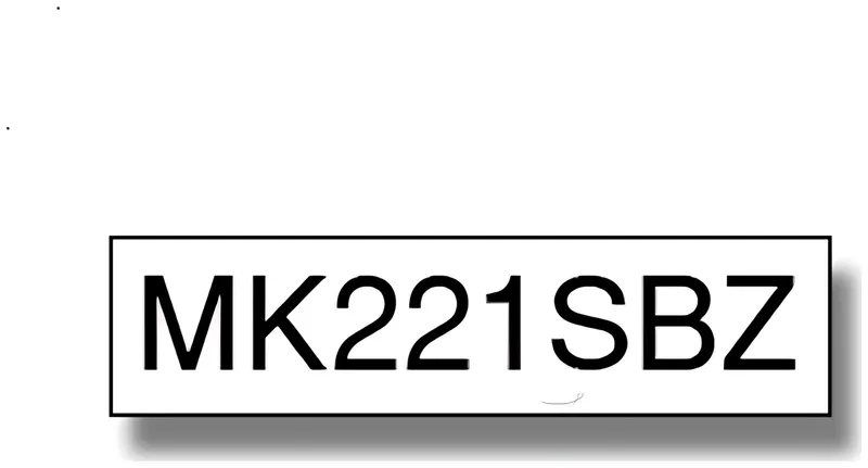 Brother MK-221SBZ P-Touch Farbband