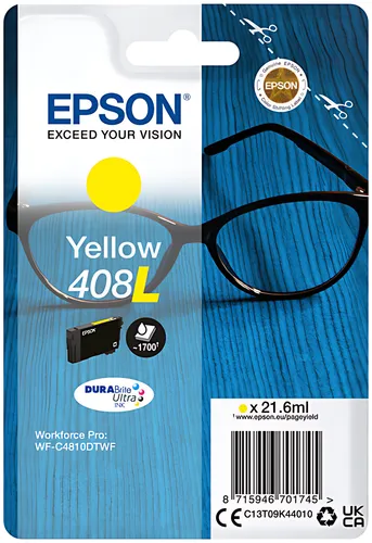 Epson C13T09K44010/408L Tintenpatrone gelb High-Capacity, 1.700 Seiten 21,6ml