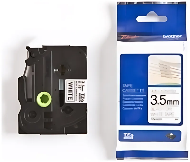 Brother TZE-N201 DirectLabel schwarz auf weiss 3,5mm x 8m