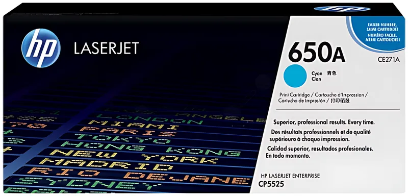 HP 650A Toner cyan