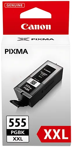 Canon 8049B001/PGI-555PGBKXXL Tintenpatrone schwarz extra High-Capacity pigmentiert 1000 Fotos 37ml