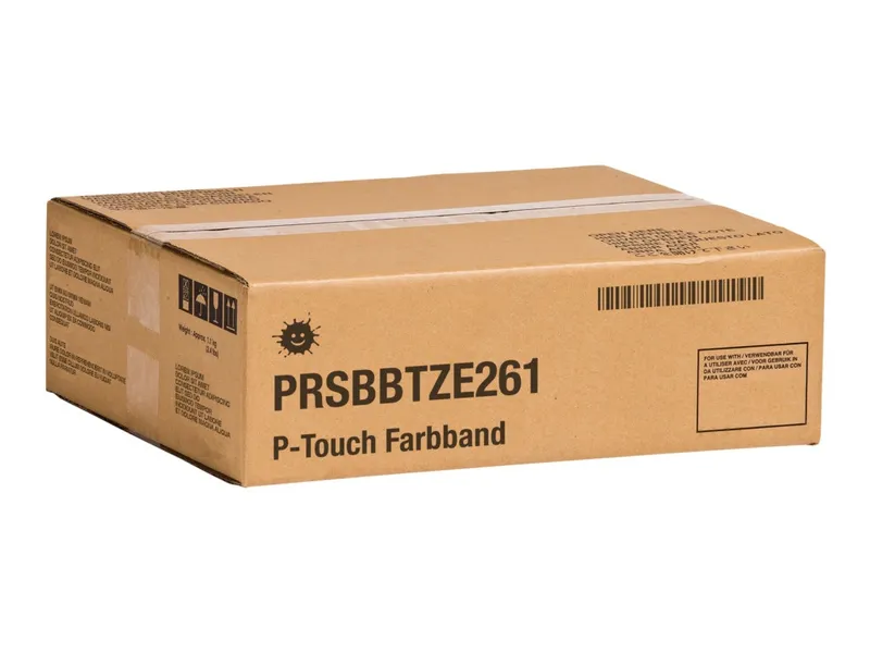 Kompatibel PRSBBTZE261 DirectLabel schwarz auf weiss Laminat (ersetzt Brother TZE261)