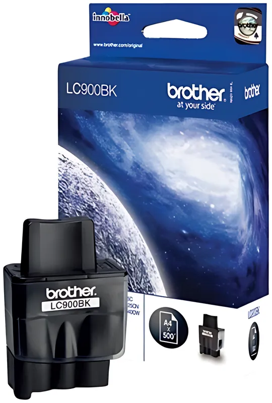 Brother LC-900BK Tintenpatrone schwarz, 500 Seiten/5% 9ml