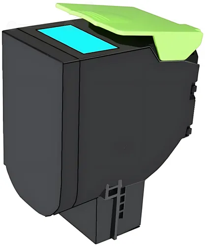 Kompatibel PRTL80C2SC0 Toner-Kit cyan, 2.000 Seiten (ersetzt Lexmark 802SC)