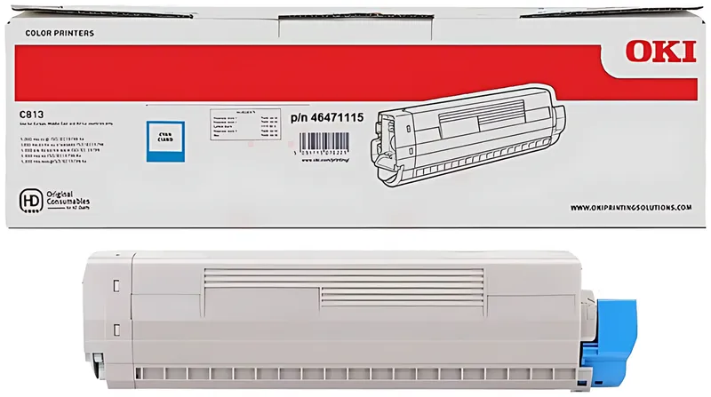 OKI 46471115 Toner-Kit cyan, 5.000 Seiten ISO/IEC 19752