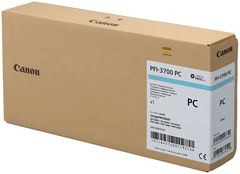 Canon 6451C001/PFI-3700PC Tintenpatrone cyan hell 700ml