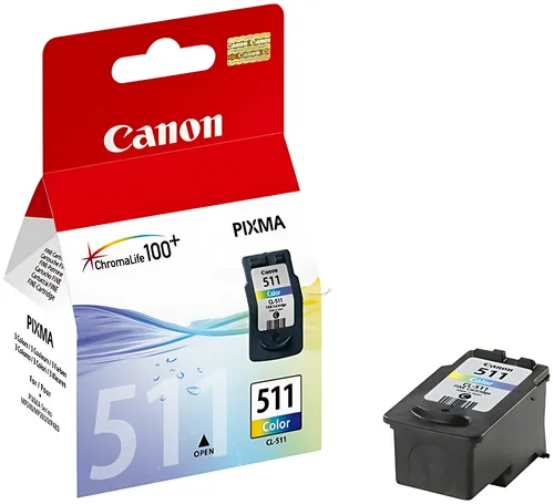 Canon 2972B001/CL-511 Druckkopfpatrone color, 244 Seiten ISO/IEC 24711 97 Fotos 9ml