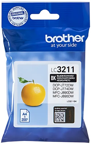 Brother LC-3211BK Tintenpatrone schwarz, 200 Seiten ISO/IEC 19752