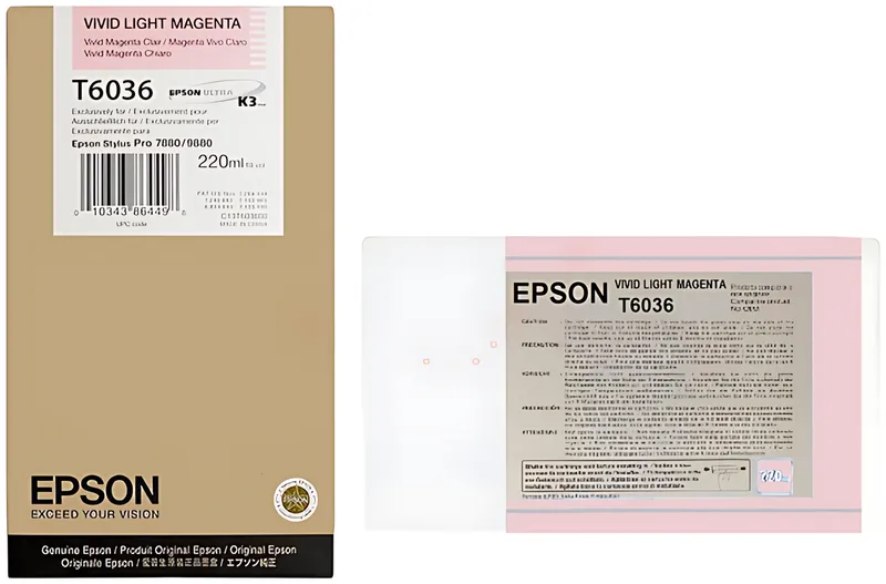 Epson C13T603600/T6036 Tintenpatrone magenta hell 220ml