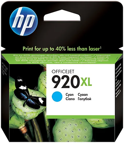 HP CD972AE/920XL Tintenpatrone cyan High-Capacity, 700 Seiten ISO/IEC 24711 6ml