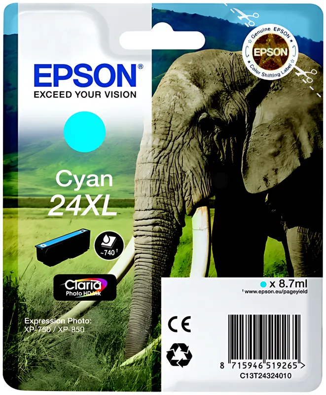 Epson 24XL Cyan Tintenpatrone