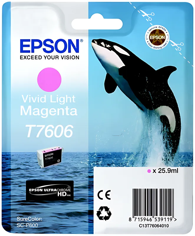 Epson T7606 Light Magenta Tintenpatrone
