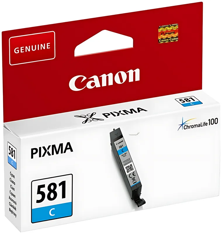 Canon 2103C001/CLI-581C Tintenpatrone cyan, 259 Seiten 259 Fotos 5.6ml
