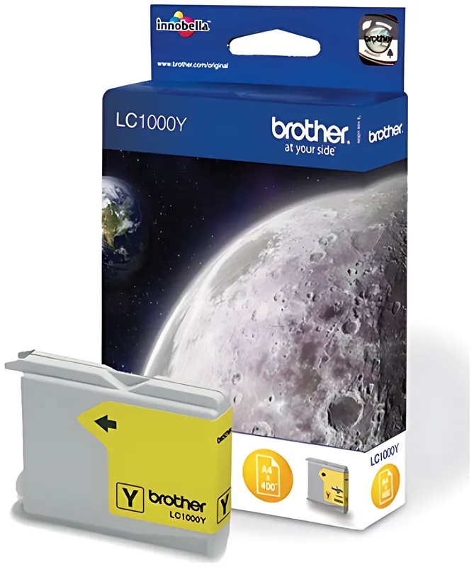 Brother LC-1000Y Tintenpatrone gelb, 400 Seiten ISO/IEC 24711 6.5ml