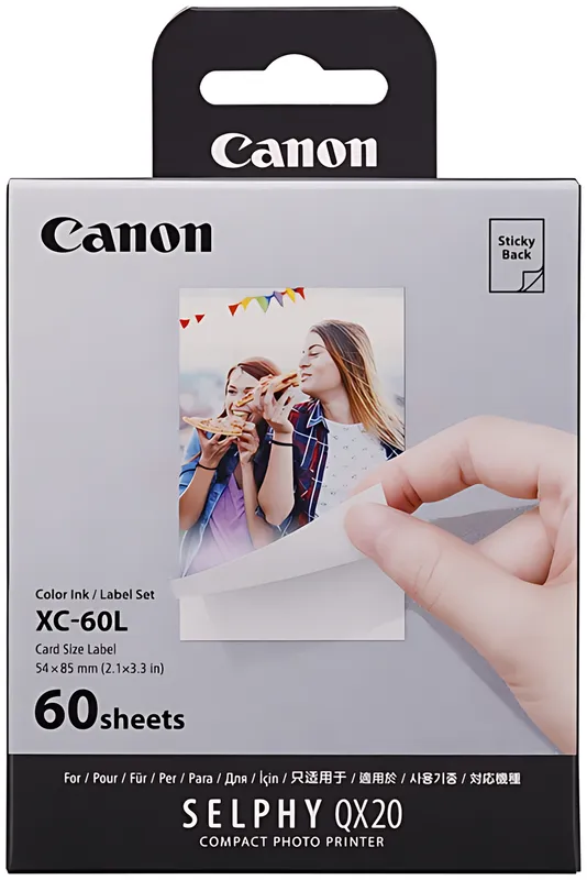 Canon 6756C001/XC-60L Fotokartusche Etiketten 54x85mm, 60 Seiten