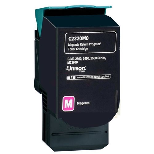 Lexmark C2320M0 Toner-Kit magenta return program, 1.000 Seiten ISO/IEC 19752