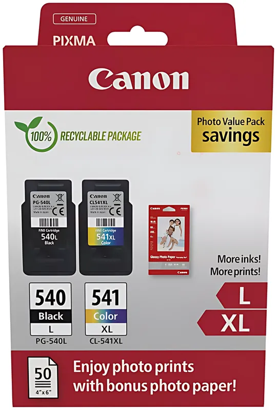 Canon 5224B012/PG-540L+CL-541XL Druckkopfpatrone Multipack schwarz + color VE=2