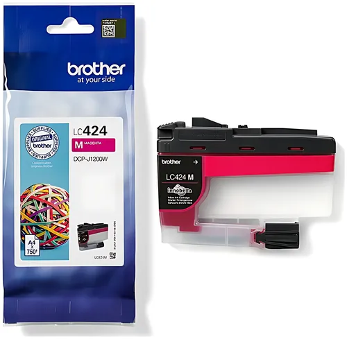 Brother LC-424M Tintenpatrone magenta, 750 Seiten ISO/IEC 19752