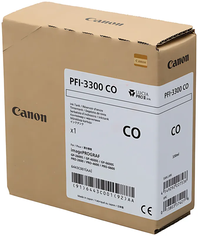 Canon 6443C001/PFI-3300CO Tintenpatrone Chroma optimizer 330ml