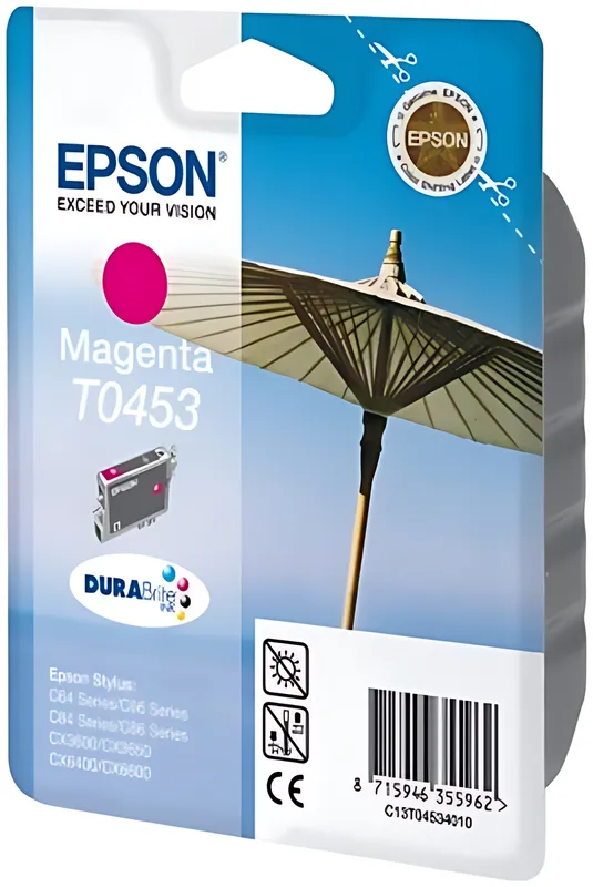 Epson C13T04534010/T0453 Tintenpatrone magenta, 250 Seiten/5% 8ml
