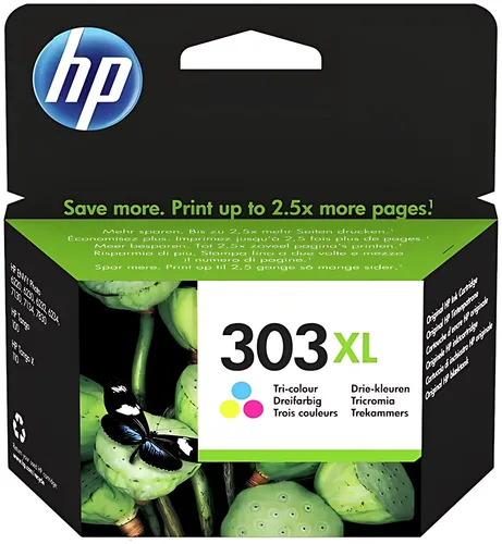 HP T6N03AE/303XL Druckkopfpatrone color High-Capacity, 415 Seiten 10ml