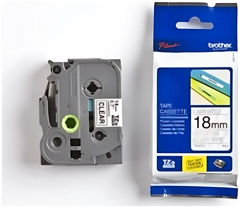 Brother TZE-141 DirectLabel schwarz auf Transparent Laminat 18mm x 8m