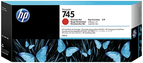 HP F9K06A/745 Tintenpatrone rot chromatic 300ml