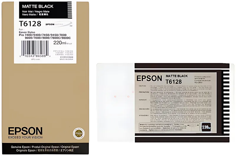 Epson C13T61280N/T6128 Tintenpatrone schwarz matt 220ml
