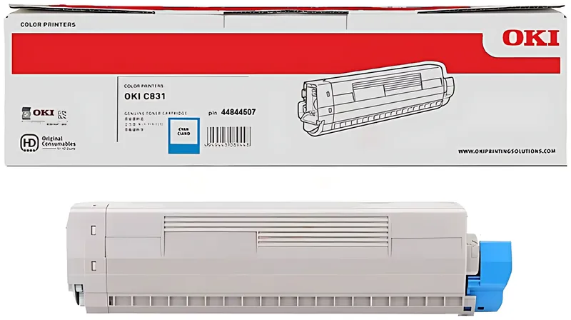 OKI 44844507 Toner-Kit cyan, 10.000 Seiten