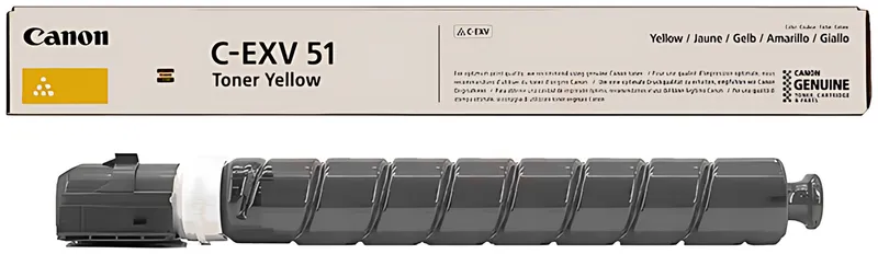 Canon 0484C002/C-EXV51Y Toner-Kit gelb, 60.000 Seiten/5%