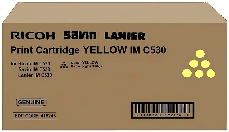 Ricoh 418243/IMC530 Toner-Kit gelb, 18.000 Seiten/5%