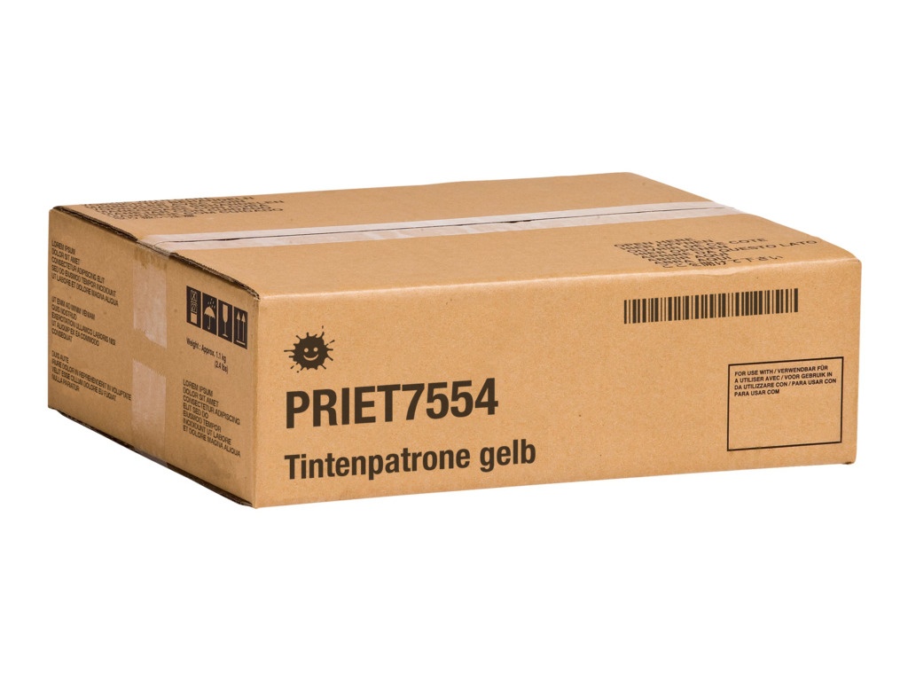 Kompatibel PRIET7554 Tintenpatrone gelb, 4.000 Seiten 39ml (ersetzt Epson T7554)