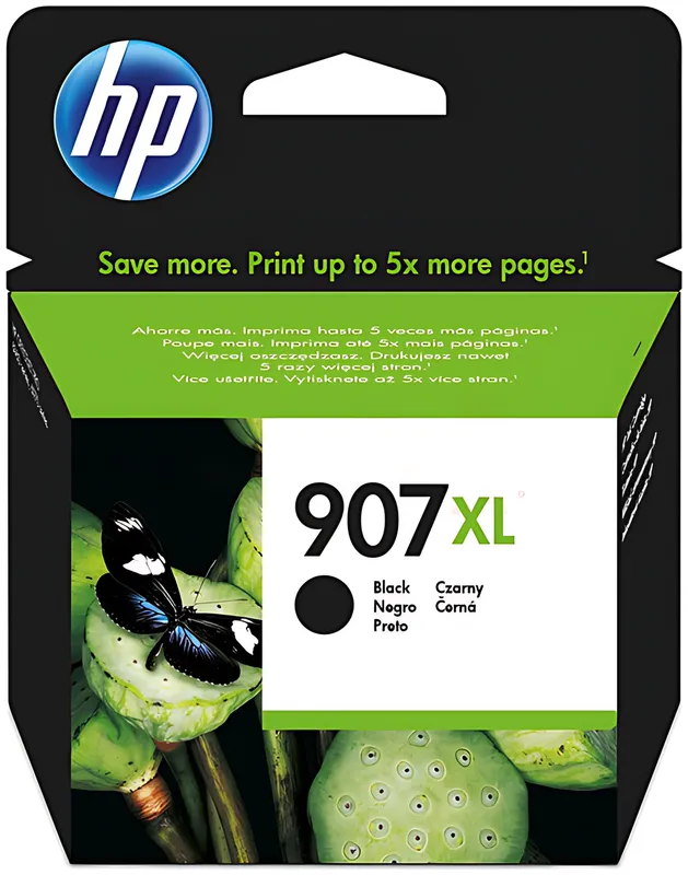 HP T6M19AE/907XL Tintenpatrone schwarz, 1.500 Seiten ISO/IEC 24711 37ml