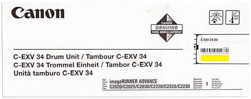 Canon 3789B003/C-EXV34 Drum Kit gelb, 36.000 Seiten