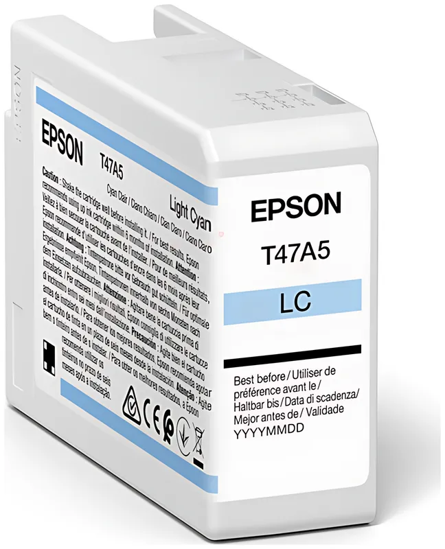 Epson C13T47A500/T47A5 Tintenpatrone cyan hell 50ml