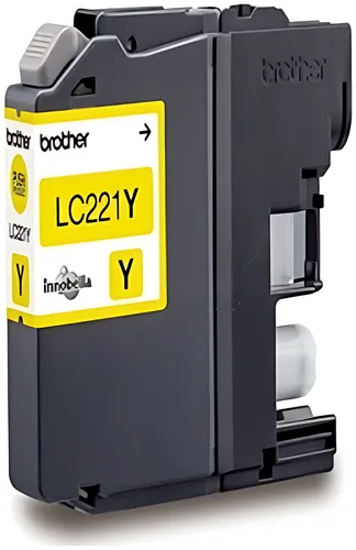Brother LC-221Y Tintenpatrone gelb, 260 Seiten ISO/IEC 24711 3,9ml